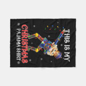 This Is My Christmas Pajama Shirt Dabbing Nutcrack Fleece Deken (Voorkant (Horizontaal))