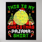 This Is My Christmas Pajama Shirt Field Hockey Chr Poster (Voorkant)