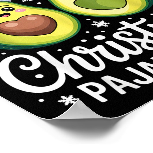 This Is My Christmas Pajama Shirt For Avocado Love Poster (Hoek)