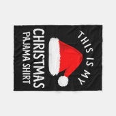 This Is My Christmas Pajama Shirt Funny Christmas  Fleece Deken (Voorkant (Horizontaal))