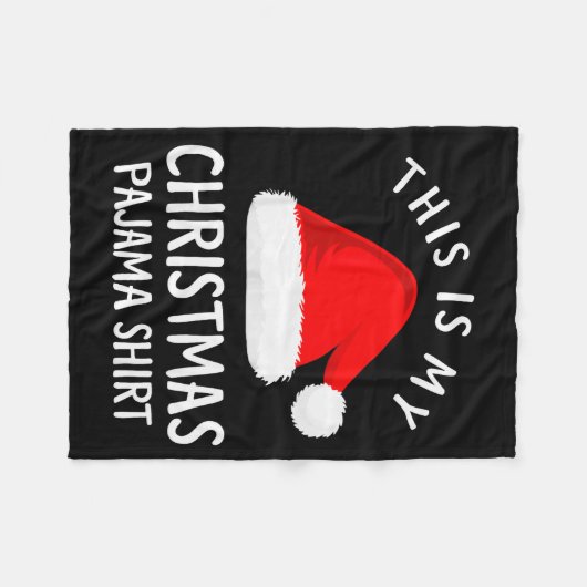 This Is My Christmas Pajama Shirt Funny Christmas  Fleece Deken (Voorkant (Horizontaal))