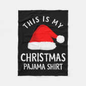 This Is My Christmas Pajama Shirt Funny Christmas  Fleece Deken (Voorkant)