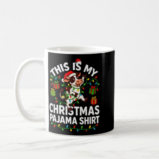 This Is My Christmas Pajama Shirt Funny Christmas  Koffiemok (Links)