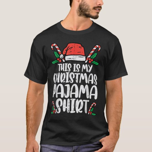 This Is My Christmas Pajama Shirt Funny Xmas Pjs M (Voorkant)