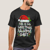 This Is My Christmas Pajama Shirt Funny Xmas Pjs M (Voorkant)