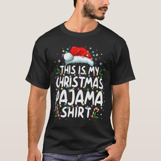This Is My Christmas Pajama Shirt Funny Xmas Pjs M (Voorkant)