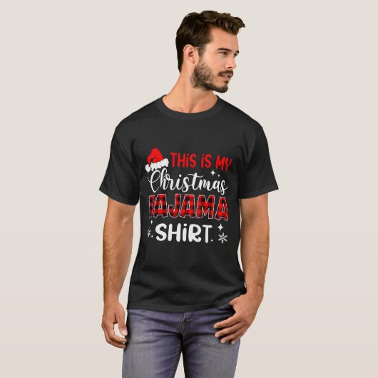 This Is My Christmas Pajama Shirt Funny Xmas Pjs M (Voorkant volledig)