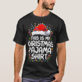 This Is My Christmas Pajama Shirt Funny Xmas Pjs M (Voorkant)