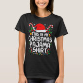 This Is My Christmas Pajama Shirt Funny Xmas Pjs M (Voorkant)