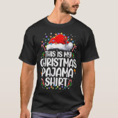 This Is My Christmas Pajama Shirt Funny Xmas Pjs M (Voorkant)