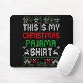 This Is My Christmas Pajama Shirt Funny Xmas Pjs M Muismat (Met muis)