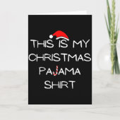 This Is My Christmas Pajama Shirt  Kaart (Voorkant)