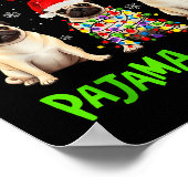 This Is My Christmas Pajama Shirt Pug Dog Funny Xm Poster (Hoek)