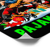 This Is My Christmas Pajama Shirt Two Santa Wrestl Poster (Hoek)