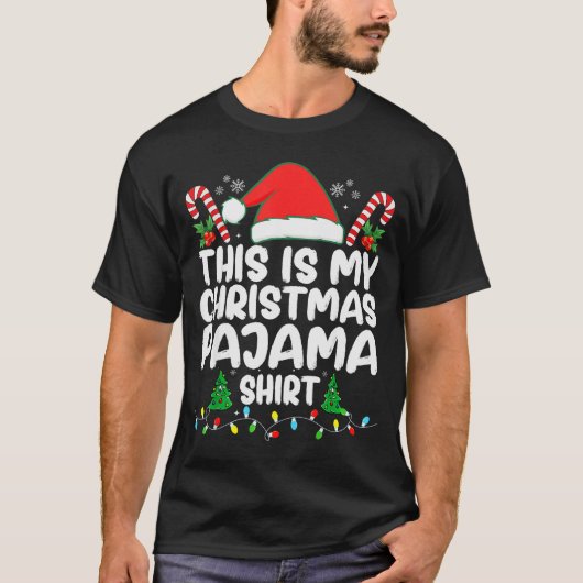 This Is My Christmas Pajama Shirt Xmas Pjs Men Wom (Voorkant)