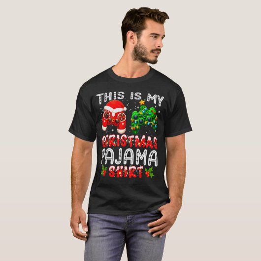 This Is My Christmas Pajama Shirts Controller Pjs  (Voorkant volledig)