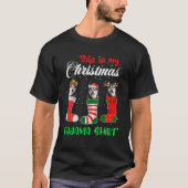 This Is My Christmas Pajama Siberian Husky Dog Pup T-shirt (Voorkant)