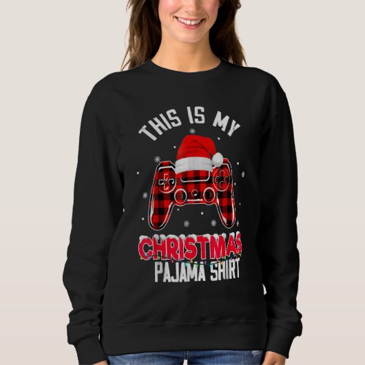 This Is My Christmas Pajama  Video Game Xmas 8 Trui (Voorkant)