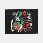 This Is My Christmas Pajama Volleyball Srt Xmas  Fleece Deken (Voorkant (Horizontaal))