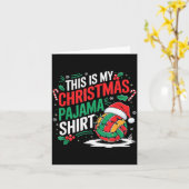 This Is My Christmas Pajama Volleyball Srt Xmas  Kaart (Gele Bloem)