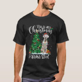 This Is My Christmas Pajama White Boxer Lover Dog  T-shirt (Voorkant)