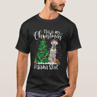 This Is My Christmas Pajama White Boxer Lover Dog  T-shirt