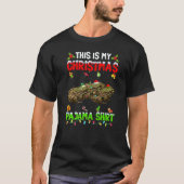 This Is My Christmas Pajama Xmas Frog Squad T-shirt (Voorkant)