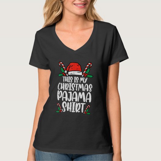 This Is My Christmas Pajama   Xmas PJs Men Women 1 T-shirt (Voorkant)