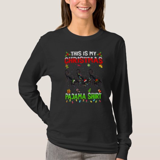 This Is My Christmas Pajama Xmas Scorpion Squad T-shirt (Voorkant)