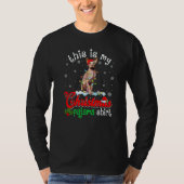 This Is My Christmas Pajama Xmas Sphynx Cat Tree T-shirt (Voorkant)
