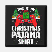 This Is My Christmas Pajamas Funny Video Game Game Magneet (Voorkant)