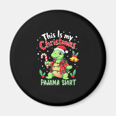 This Is My Christmas Turtle Pajama Shirt Buffalo P Magneet (Voorkant)