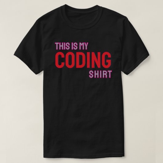 This is my coding shirt (Design voorkant)