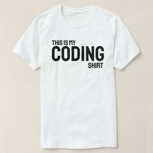 This is my coding shirt (Design voorkant)