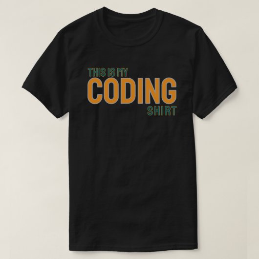 This is my coding shirt (Design voorkant)