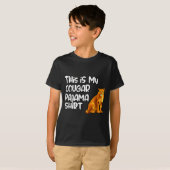 This Is My Cougar Pajama Shirt, Funny Cougars T-shirt (Voorkant volledig)
