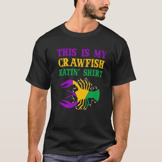 This Is My Crawfish Eating T-Shirt New Orleans Mar (Voorkant)