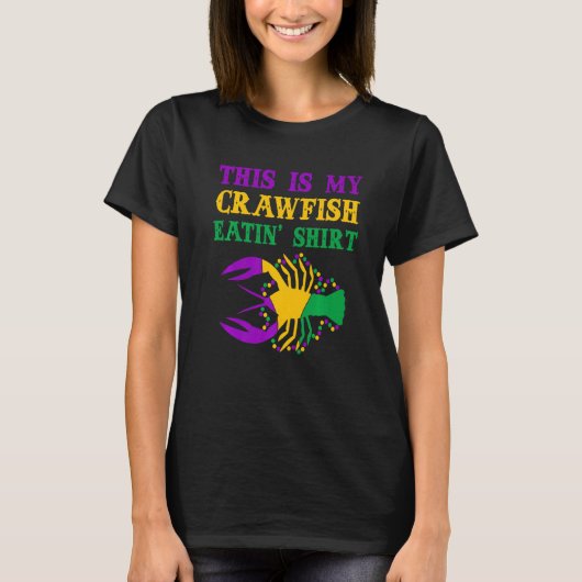 This Is My Crawfish Eating T-Shirt New Orleans Mar (Voorkant)