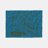 This Is My Crop Top Funny Gardening Pun Vegetable  Fleece Deken (Voorkant (Horizontaal))