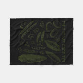 This Is My Crop Top Funny Gardening Pun Vegetable Fleece Deken (Voorkant (Horizontaal))