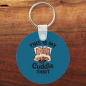 This Is My Cuddle Shirt Cute Beavers Funny  Sleutelhanger (Voorkant)
