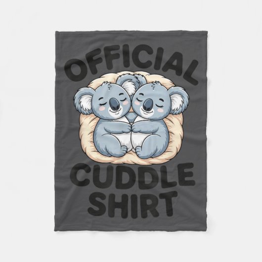 This Is My Cuddle Shirt Cute Koala Matching  Fleece Deken (Voorkant)
