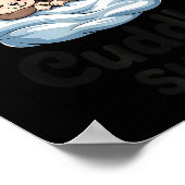 This Is My Cuddle Shirt Cute Monkey Couple  Poster (Hoek)