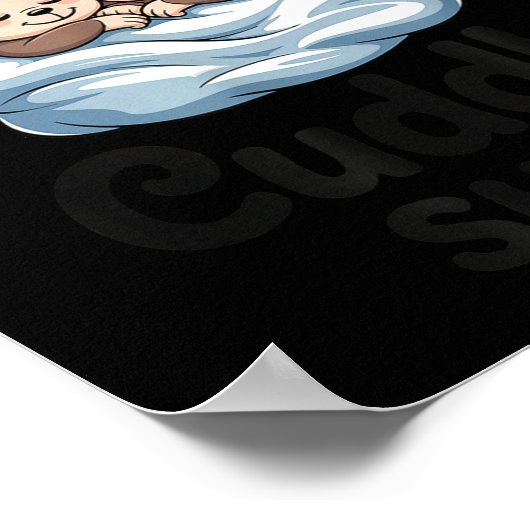 This Is My Cuddle Shirt Cute Monkey Couple  Poster (Hoek)