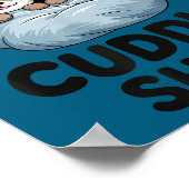 This Is My Cuddle Shirt Cute Otter Couple Sleeng  Poster (Hoek)