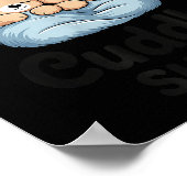 This Is My Cuddle Shirt Cute Teddy Bear Couple  Poster (Hoek)