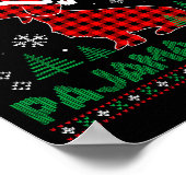 This Is My Dachshund Dog Red Plaid Christmas Ugly  Poster (Hoek)