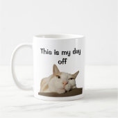 This is My Day Off Cat Koffiemok (Links)