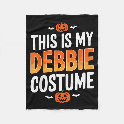 This Is My Debbie Costume Halloween Simple Costume Fleece Deken (Voorkant)