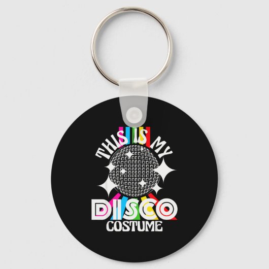 This Is My Disco Costume - 1970s Funky Party 70s G Sleutelhanger (Voorkant)